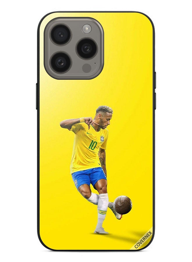 Covernex Protective Case Cover For Apple iPhone 15 Pro Neymar With Football - Image 1