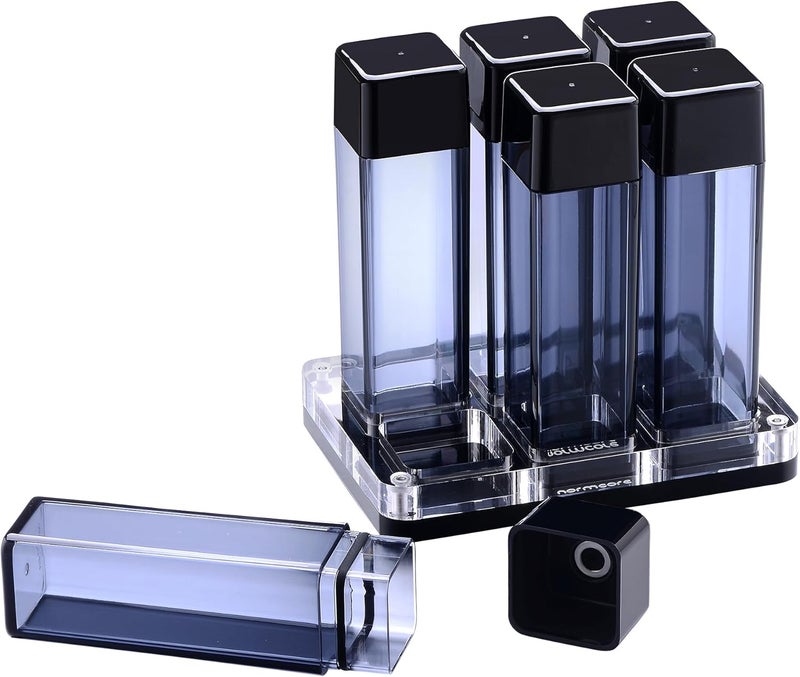 Normcore Single Dose Coffee Bean Storage - 6 pcs Coffee Bean Cellars with Stand & Hopper - Espresso Bean Storage Set - One-Way Exhaust Valve - Patent Pending - Capacity 25-28g - Image 3