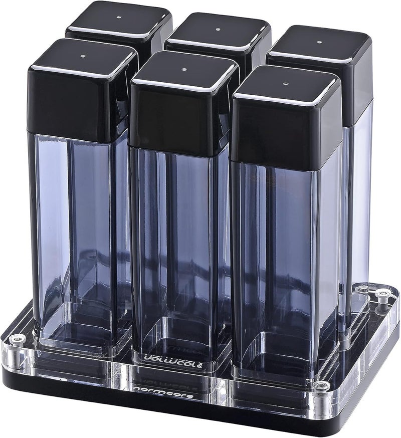 Normcore Single Dose Coffee Bean Storage - 6 pcs Coffee Bean Cellars with Stand & Hopper - Espresso Bean Storage Set - One-Way Exhaust Valve - Patent Pending - Capacity 25-28g - Image 1