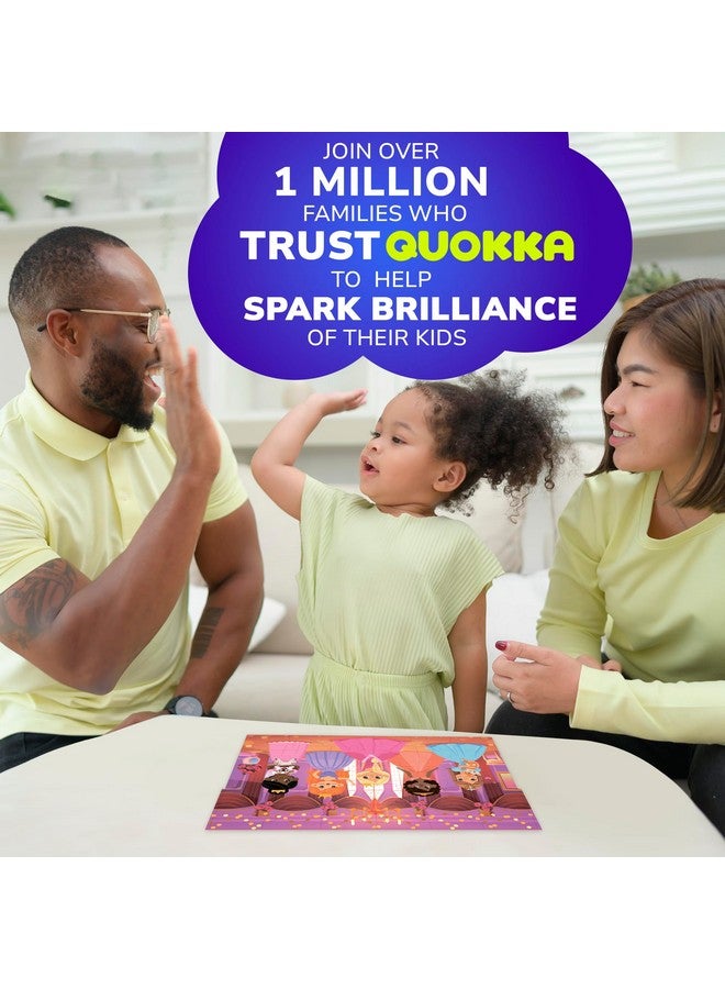 QUOKKA Puzzles for Toddlers 3-5 - 4 x 30 Pieces Puzzles for Kids Ages 2-4 - Meadow Girls Learning Jigsaw Puzzles for Kids 4-6 Years Old - Educational Toys for Boy and Girl - Image 2