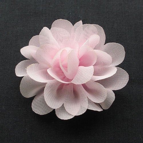 Chenkou Craft 12PCS Big 55MM Organza Ribbon Bows Flowers Appliques Wedding Party Decoration - Image 3