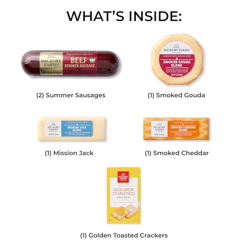 Hickory Farms Signature Beef Meat and Cheese Gift Basket (Medium) - Box Set | Charcuterie Board Food | Summer Sausage | Father's Day | Mother's Day | Easter | Christmas | Holiday | Housewarming | Gourmet | Sympathy | Care Package - Image 3