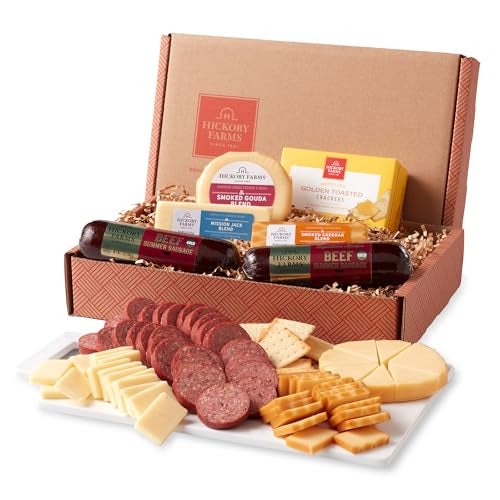 Hickory Farms Signature Beef Meat and Cheese Gift Basket (Medium) - Box Set | Charcuterie Board Food | Summer Sausage | Father's Day | Mother's Day | Easter | Christmas | Holiday | Housewarming | Gourmet | Sympathy | Care Package - Image 2