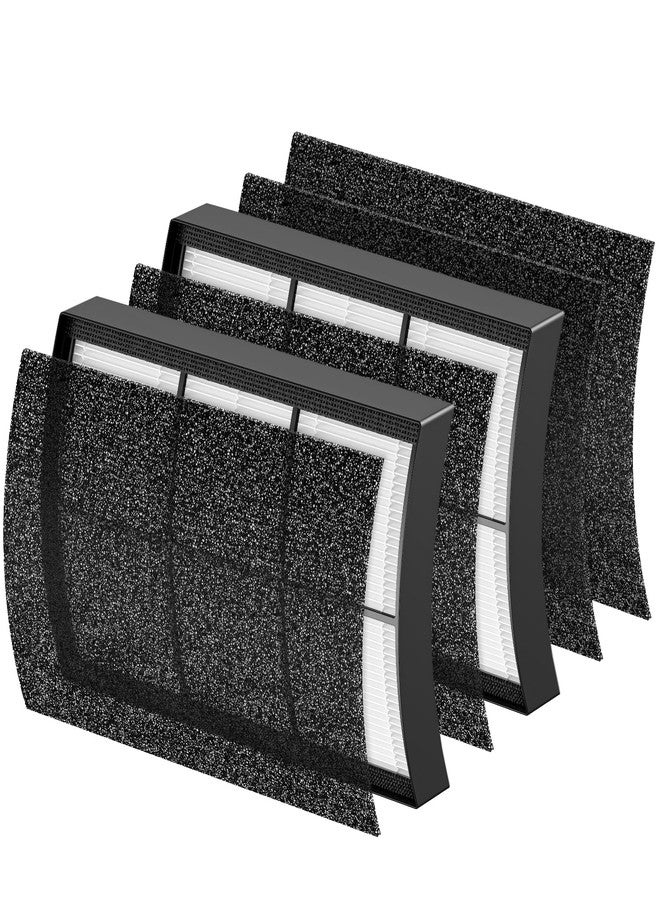 isinlive 2 Pack Breeze Tabletop Replacement Filter Compatible with Pure Enrichment PureZone Breeze Tabletop Air Purifier (PECOMPAP), 2-in-1 HEPA Replacement Filter - Image 1