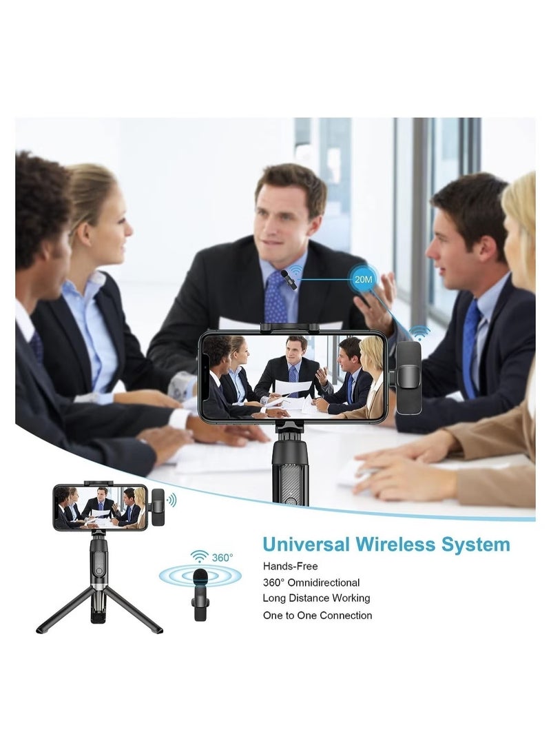 BORTONY Wireless Lavalier Microphone for Type-C Phone- Plug-Play Wireless Mic with 2 Microphone for USB-C Android Phone and iPhone Video Recording- Interview- Vlog- Auto Sync and Noise Reduction- 2.4 GHZ - Image 3