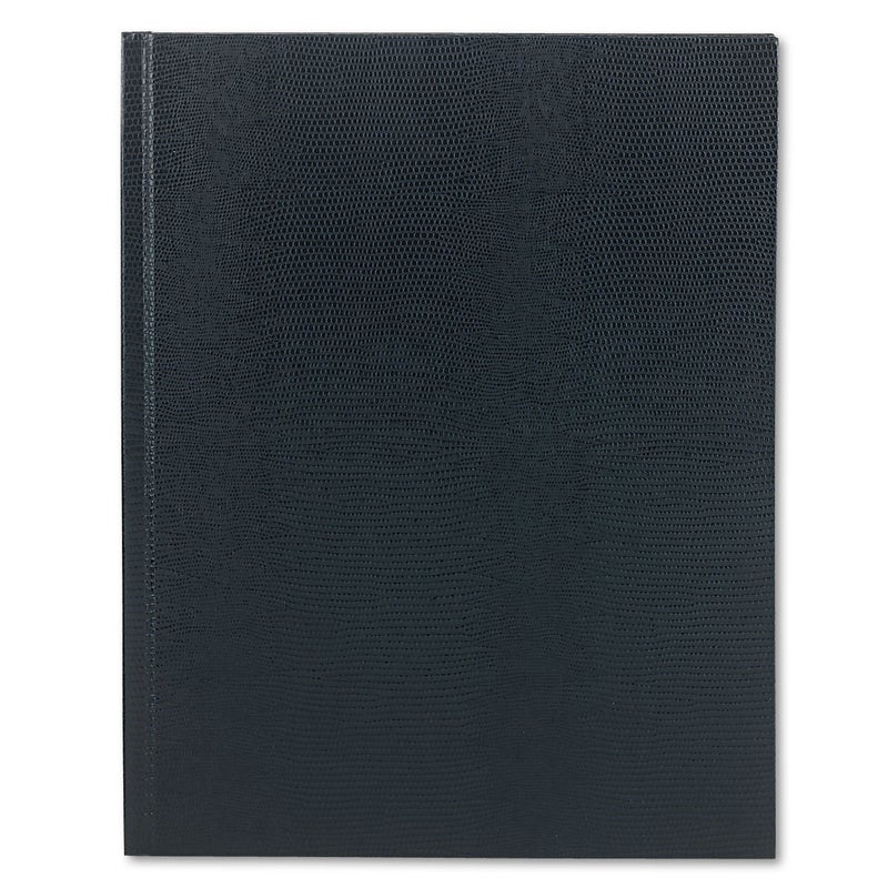 Blueline Executive Journal LizardLike Hard Cover Ribbon Bookmark 150 Pages 1075 x 85 Blue A1082