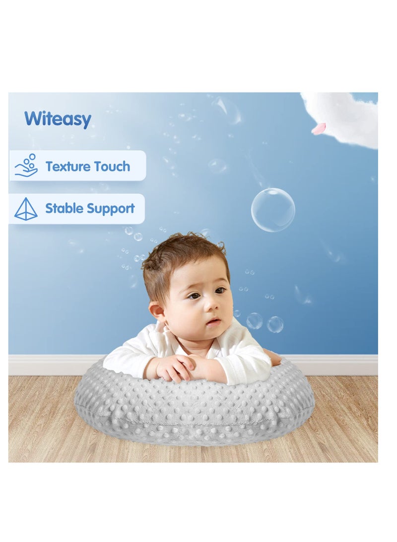 KASTWAVE Baby Nursing Pillow, Ergonomic Essentials Breastfeeding Bottle Feeding Pillow Original Support for Baby Boys and Girls, with Removable Cotton Blend Cover, Machine Washable Baby Donut Pillow - Image 4