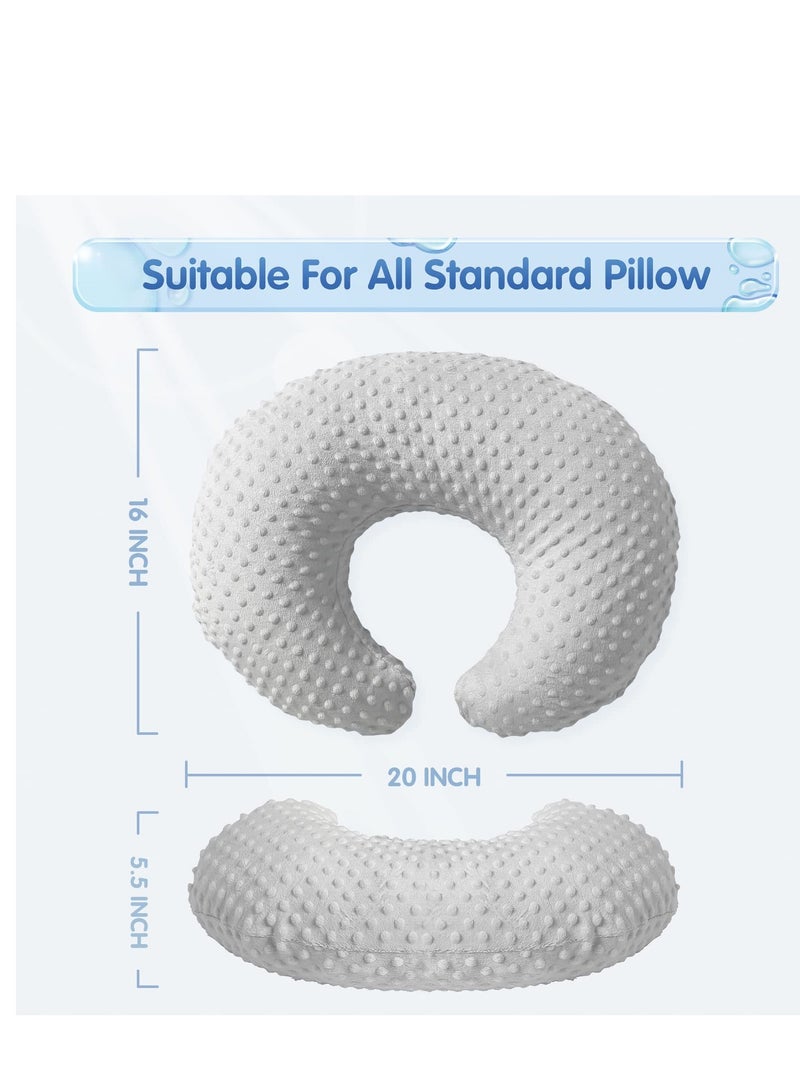 KASTWAVE Baby Nursing Pillow, Ergonomic Essentials Breastfeeding Bottle Feeding Pillow Original Support for Baby Boys and Girls, with Removable Cotton Blend Cover, Machine Washable Baby Donut Pillow - Image 2