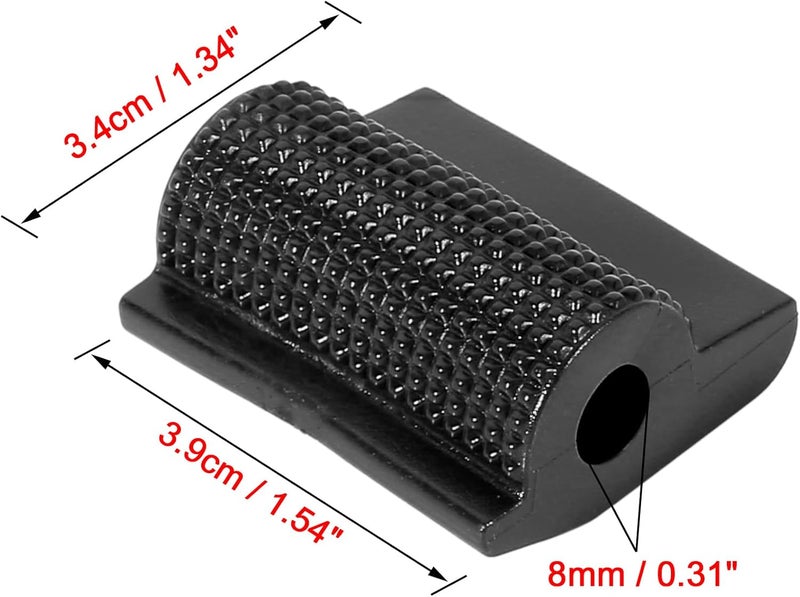 F FIERCE CYCLE 2pcs Universal Black Motorbike Gear Shift Shifter Protector Cover - Image 2