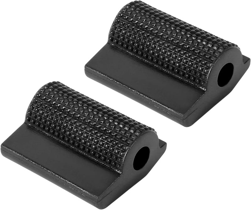 F FIERCE CYCLE 2pcs Universal Black Motorbike Gear Shift Shifter Protector Cover - Image 1