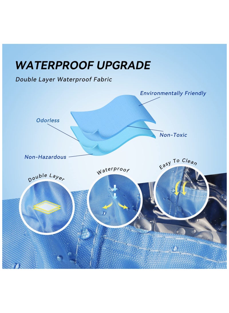 زيريفام كيس غطاء تنظيف مكيفات الهواء، طقم واقي تنظيف غبار الغسيل المثبت على الحائط مع أنبوب مياه بطول 2.8 متر، حقيبة خدمة مكيفات الهواء المنفصلة لوحدات التكييف المنزلية (2P-3P) - Image 3