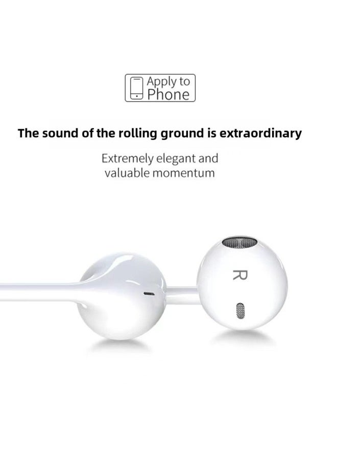Generic - Plug And Play Wired Earphones Compatible With Apple Iphone5/13/15 Typec And Huawei Earphones By Ming Cheng Xing-Color:Plug And Play Apple 5-6 Applicable (crystal Boxed) - Image 1