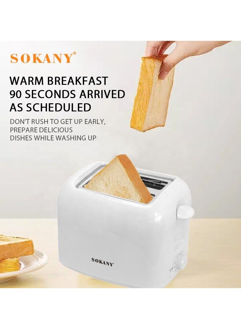 SOKANY Slice Toaster HJT-022 – 2-Slot Bread Toaster with Adjustable Browning Control & Compact Design - Image 2
