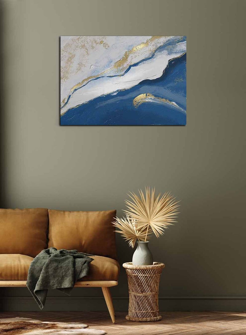 LOWHA Framed Canvas Wall Art Stretched Over Wooden Frame, Landscape Orientation Oil Painting, For Home, Living Room, Office Decor - Image 3