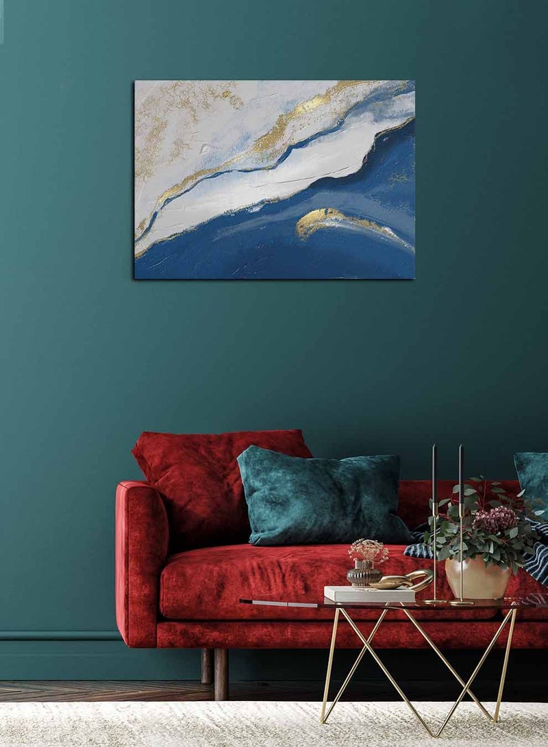 LOWHA Framed Canvas Wall Art Stretched Over Wooden Frame, Landscape Orientation Oil Painting, For Home, Living Room, Office Decor - Image 2