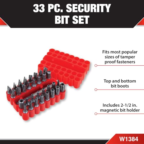 Performance Tool W1384 33 Piece Security Bit Set - Image 2