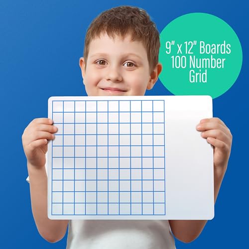 Flipside Products 9" x 12" Two Sided Dry Erase Board Hundreds Grid, Learn to Count, Counting Aid, Number Chart, Classroom and Home, Pack of 12 - Image 3