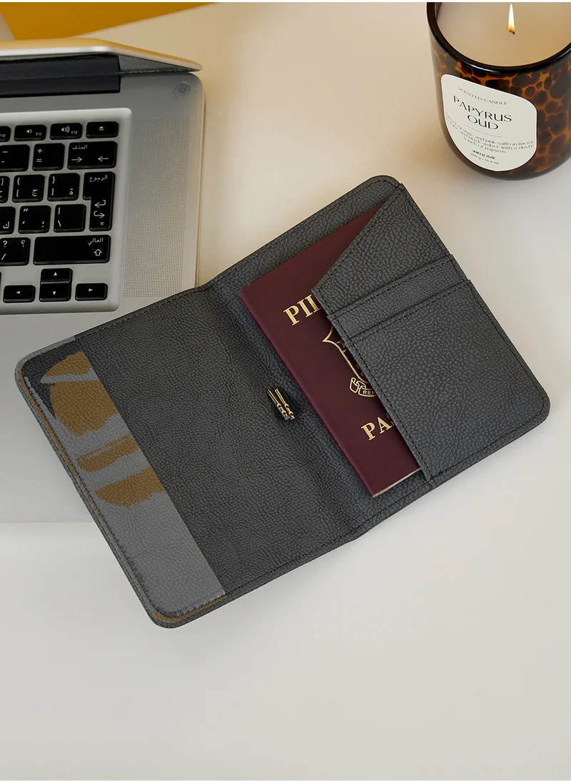 Typo Commute Off The Grid Passport Holder Welsh Slate