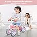 Bobike Baby Balance Bike Toys for 1236 Months Kids Toy Boy and Girls Gifts Toddler Best First Birthday Gift Children Walker No Pedal Infant 4 Wheels Bicycle Colorful PinkLight - Image 4