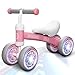 Bobike Baby Balance Bike Toys for 1236 Months Kids Toy Boy and Girls Gifts Toddler Best First Birthday Gift Children Walker No Pedal Infant 4 Wheels Bicycle Colorful PinkLight - Image 3