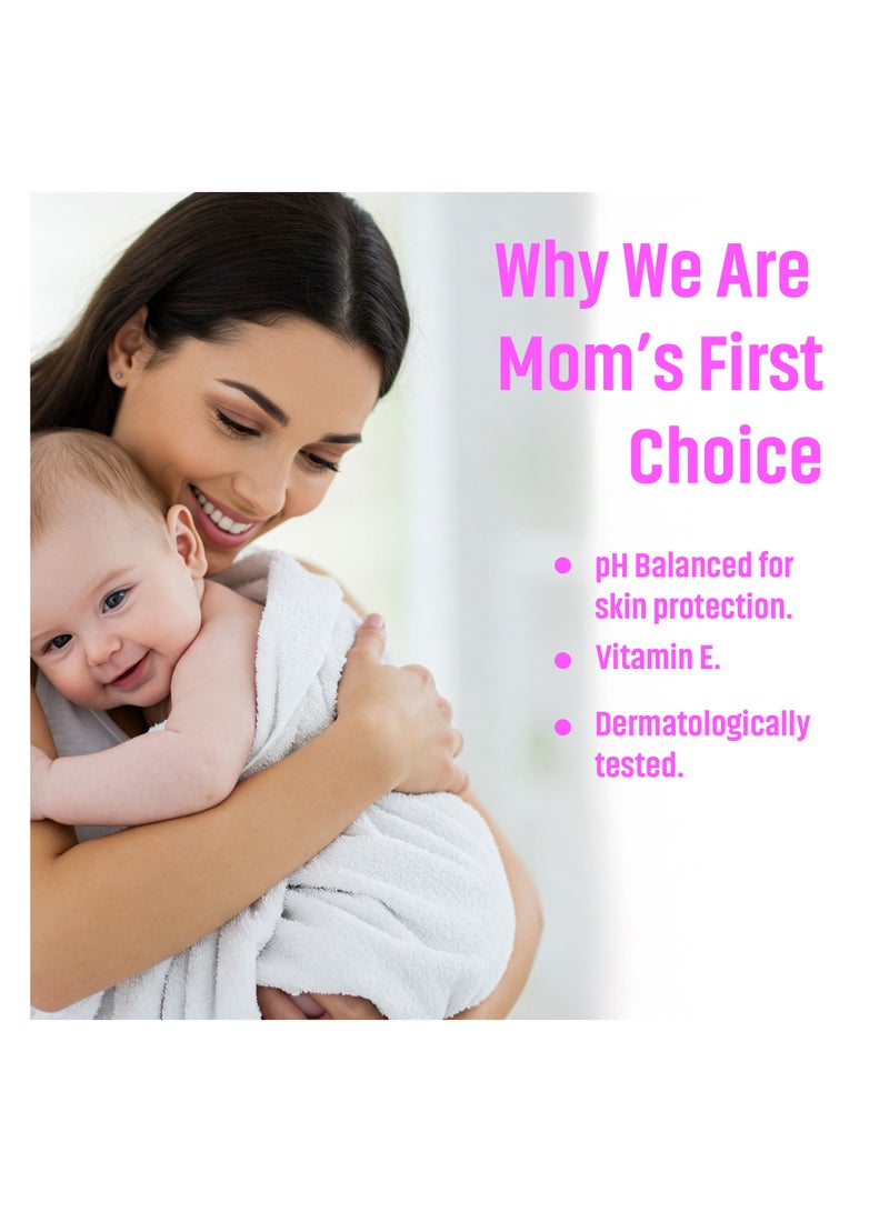 All day wipes All Day Gentle Cleansing Baby Wet Wipes Pink-72 Count With High Water Concentration, Soft and Mild Formula for Everyday Baby Care. Keeps Baby's Skin Fresh, Clean, and Moisturized. ( Pack of 12) - Image 2