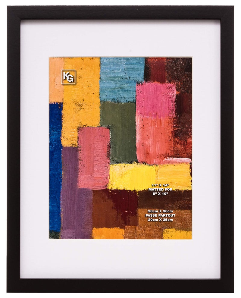 Kiera Grace Modern Collage-Frames, 11x14 Matted for 8x10, Black - Image 1