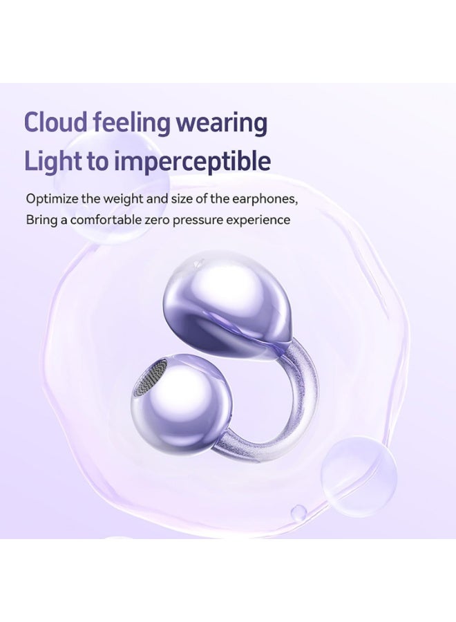 Arabest Clip on Earbuds for Small Ears, Open Ear Wireless Bluetooth 5.4 Headphones, 40H Playtime Air Conduction, Comfort Fit for Glasses, Waterproof Sport Ear Buds with Digital Display & MIC - Image 5