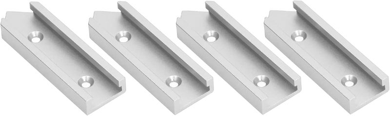 4Pcs Silver Aluminum Alloy T Connector 100mm Length 30mm Width Universal Woodworking Cuts - Image 1