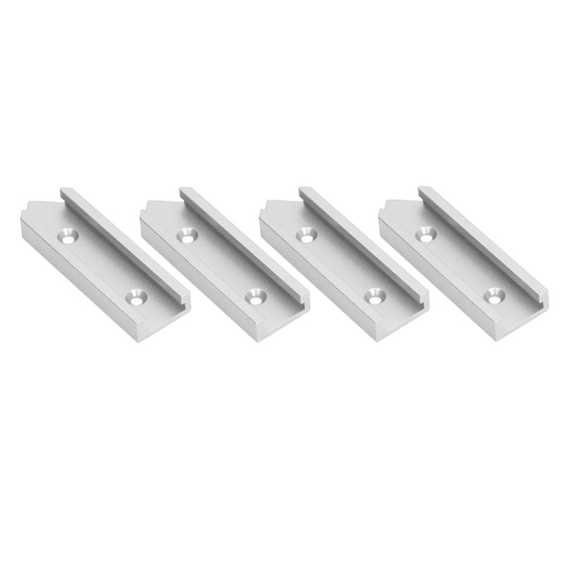 4Pcs Silver Aluminum Alloy T Connector 100mm Length 30mm Width Universal Woodworking Cuts - Image 2