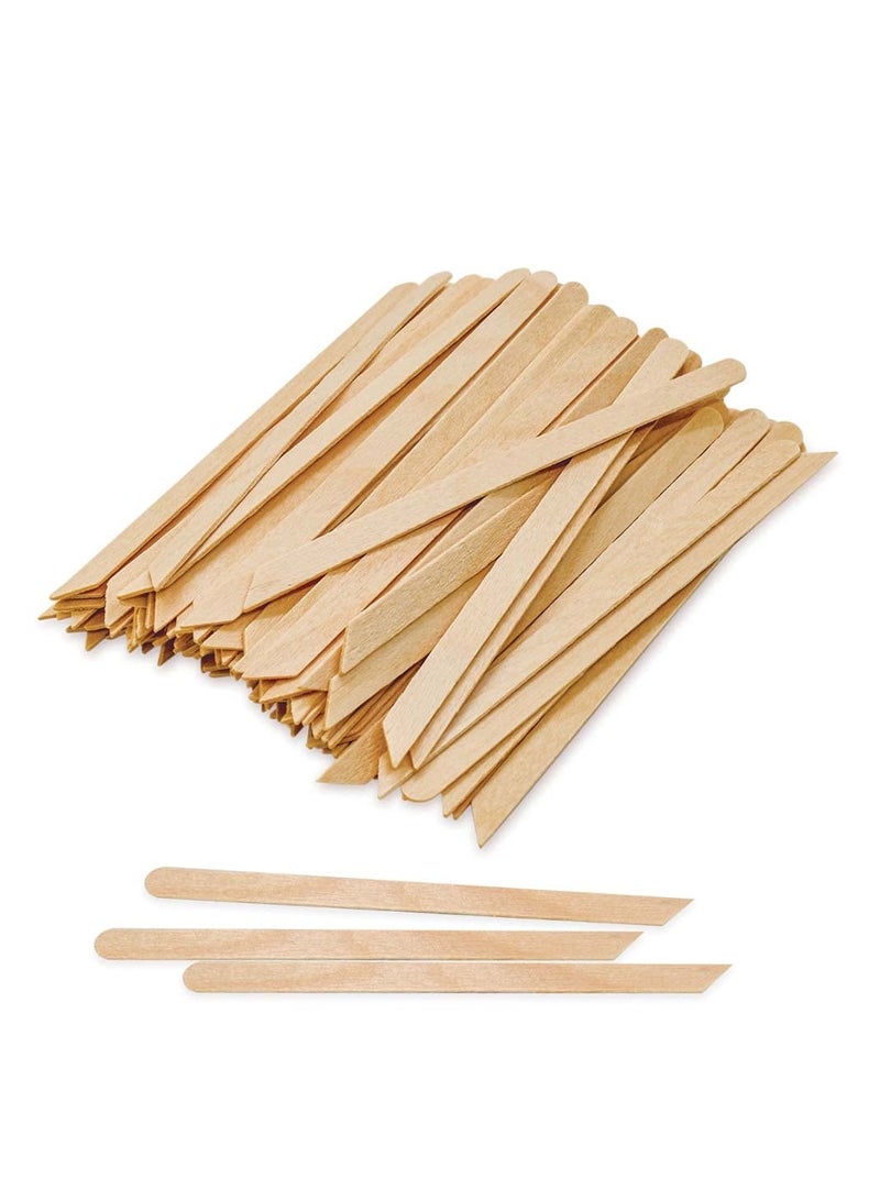 Tachibelle Tachibelle Wooden Wax Sticks - Body Eyebrow, Lip, Nose Small Waxing Applicator Sticks for Hair Removal and Smooth Skin Professional Spa - 2 in 1 (pointed and slanted) (Pack of 250)  - Image 1
