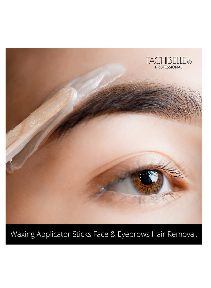 Tachibelle Tachibelle Wooden Wax Sticks - Body Eyebrow, Lip, Nose Small Waxing Applicator Sticks for Hair Removal and Smooth Skin Professional Spa - 2 in 1 (pointed and slanted) (Pack of 250)  - Image 2