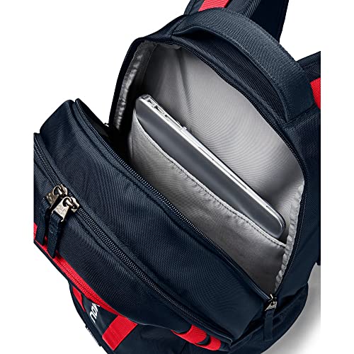 Under Armour Unisex-Adult Hustle 5.0 Backpack , Academy Blue (409)/White , One Size Fits All - Image 3