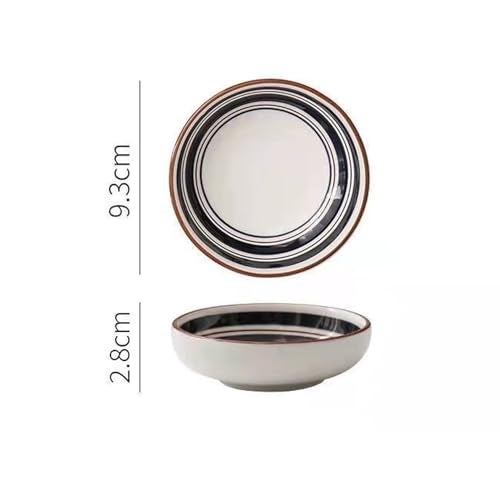 OLWICK Household Small Ceramic Bowl Set | Creative Tableware Dipping Bowls | For Soy Sauce, Vinegar, Chutney, Sushi, Ketchup, Paste Jam |Bowl-K, Random, Set Of 4, 100 ML, Multicolor - Image 3