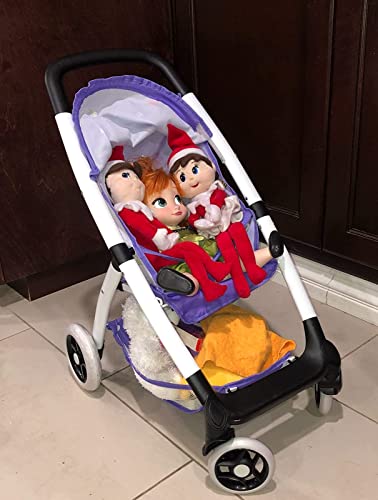 Anivia Baby Doll Stroller for 18 inches American Girl Dolls with Multi Function. (DA422-PURPLE)… - Image 5