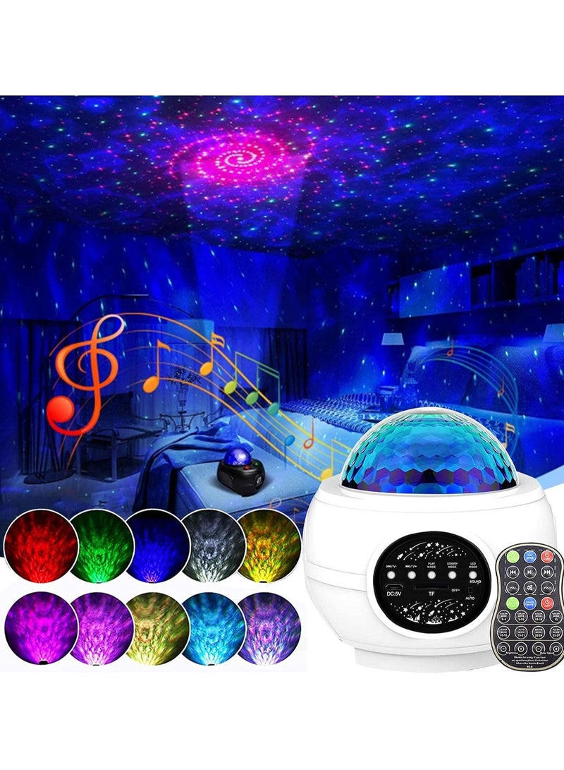 general 3 in 1 Star Galaxy Projector Moving Ocean Wave Night Light for bedroom with Remoter, LED Smart Starry Space Projector with Bluetooth Music Speaker for Baby Kids/Room/Party/Gift - Image 1