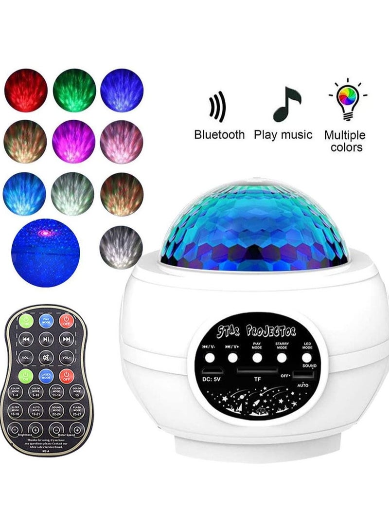 general 3 in 1 Star Galaxy Projector Moving Ocean Wave Night Light for bedroom with Remoter, LED Smart Starry Space Projector with Bluetooth Music Speaker for Baby Kids/Room/Party/Gift - Image 2