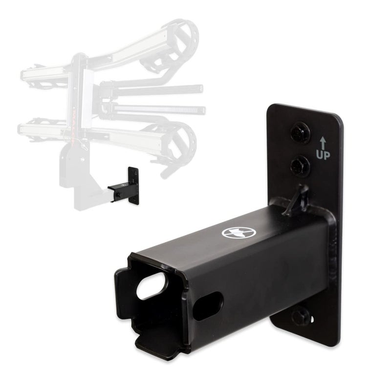 StoreYourBoard Hitch Wall Mount  Heavy Duty 2 Bike and Cargo Rack Hanging Garage Organizer Trailer Hitch Receiver Storage Wall Mount Hitch Holder Holds 175 lbs