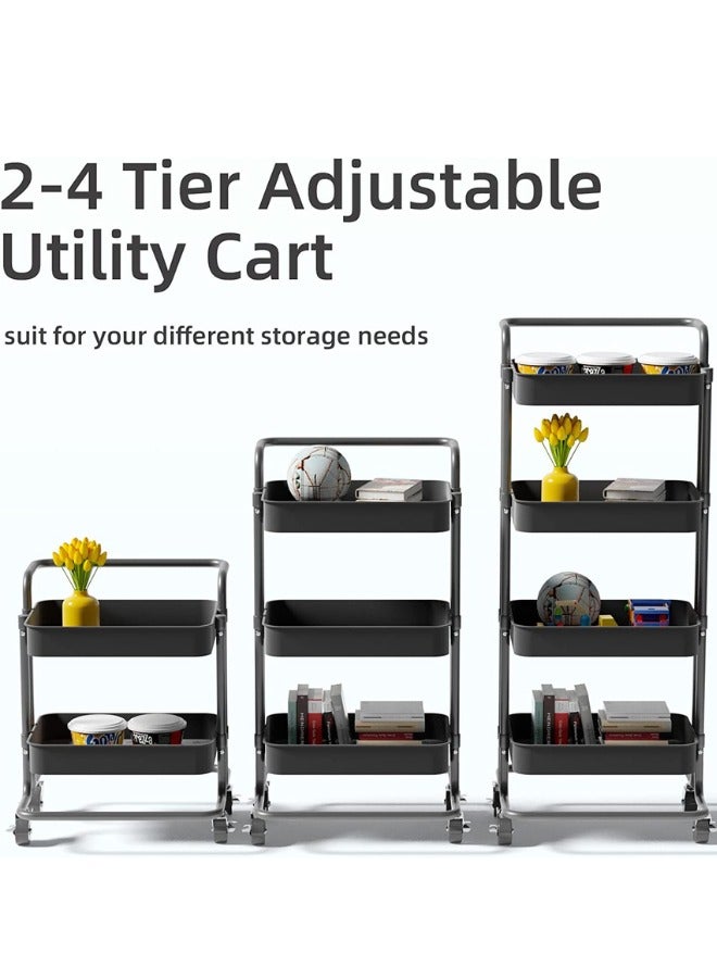 Prince 2 Tier Utility Rolling Storage Cart With Handles - Image 4