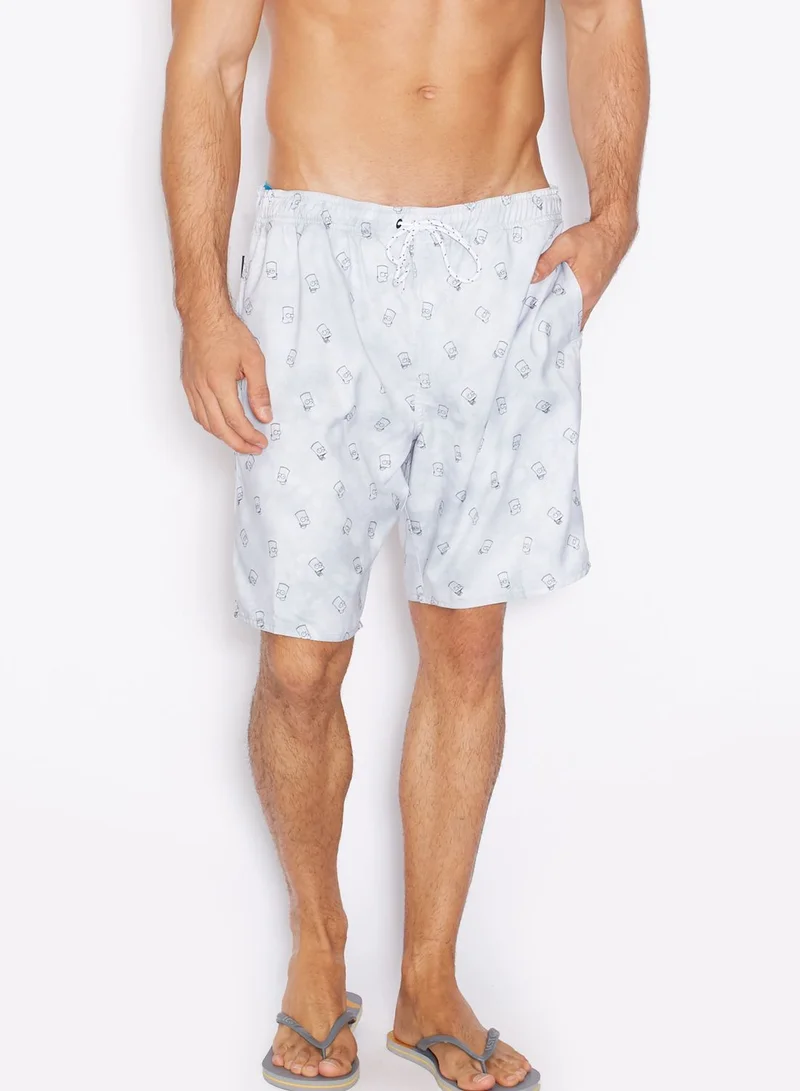 Neff Bart Head Print Swim Shorts