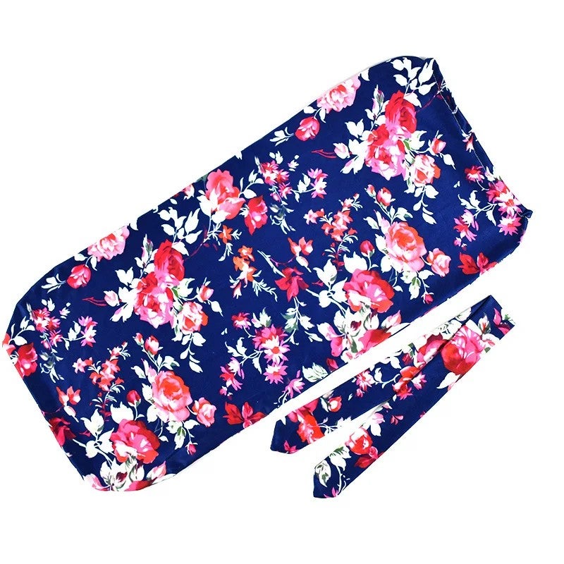 Bluejw Newborn Swaddle Sleeping Bag with Headband Set - Organic Cotton Baby Wrap Swaddlers Cocoon - Image 1