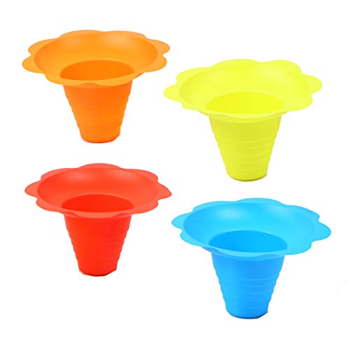 Paragon - Manufactured Fun 8-Ounce SNO-Cone Flower Drip Tray Cups, Multicolor, 100-Cup Case - Image 5