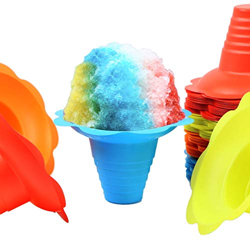 Paragon - Manufactured Fun 8-Ounce SNO-Cone Flower Drip Tray Cups, Multicolor, 100-Cup Case - Image 1