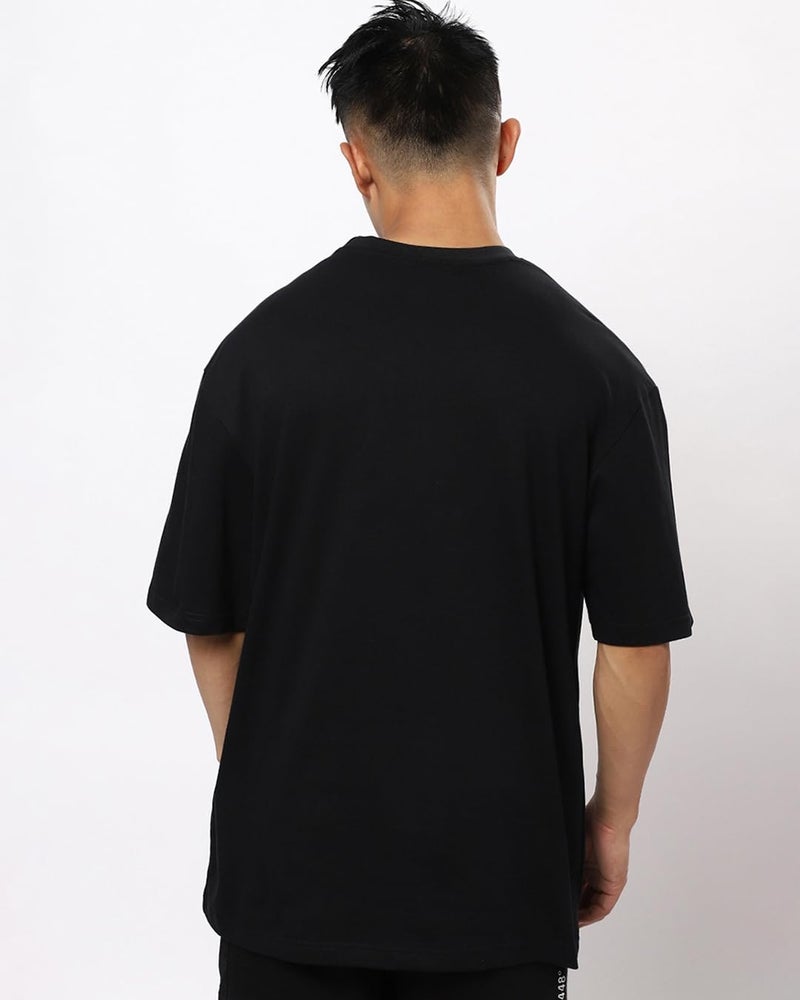 Bewakoof Men's Graphic Printed 100% Cotton T-Shirt - Oversized Fit, Round Neck, Half Sleeves - Image 4
