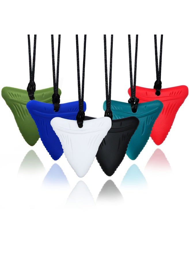 MaberryTech Direct Chew Necklaces for Sensory Kids, 6 Pack Chewy Necklace Sensory Toys for Autism, ADHD, Anxiety- Silicone Teething Necklace Oral Chew Toys for Boys Girls Adults Chewer Reduces Chewing Fidgeting - Image 1