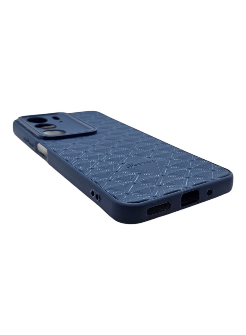 Case With a Diamond Pattern For Realme C75 -  Blue - Image 3