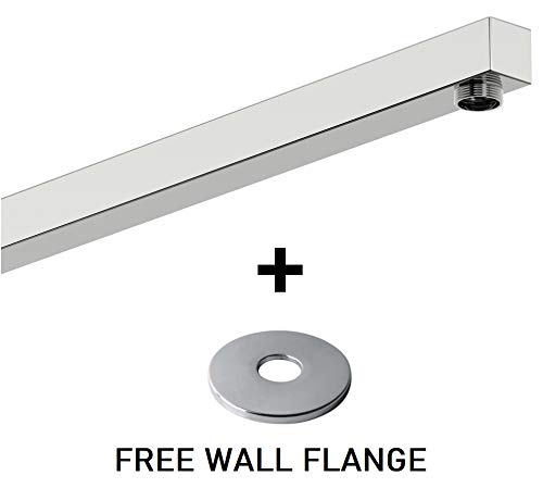 Marcoware Stainless Steel Shower arm with Wall Flange 21 Inches, Chrome, Polished Finish - Image 4