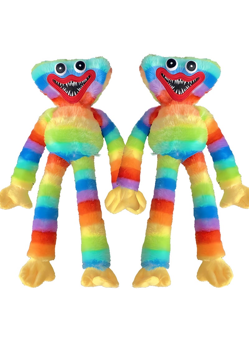 MAGIC VAULT 2Pcs Poppy Playtime Huggy Wuggy Plush Toys, Blue Scary and Funny Plush Doll, Suitable for Birthday Present and Friends Beautifully Plush Doll Gifts 15.7 in  - Image 1