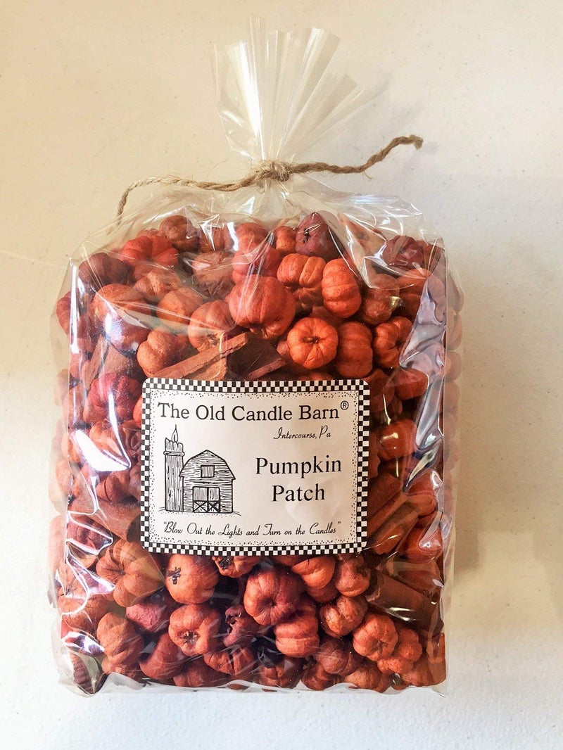 Old Candle Barn Pumpkin Patch Large Bag Putka Pods Mini Pumpkins with Mini Cinnamon Sticks Potpourri or Decoration Made in The USA