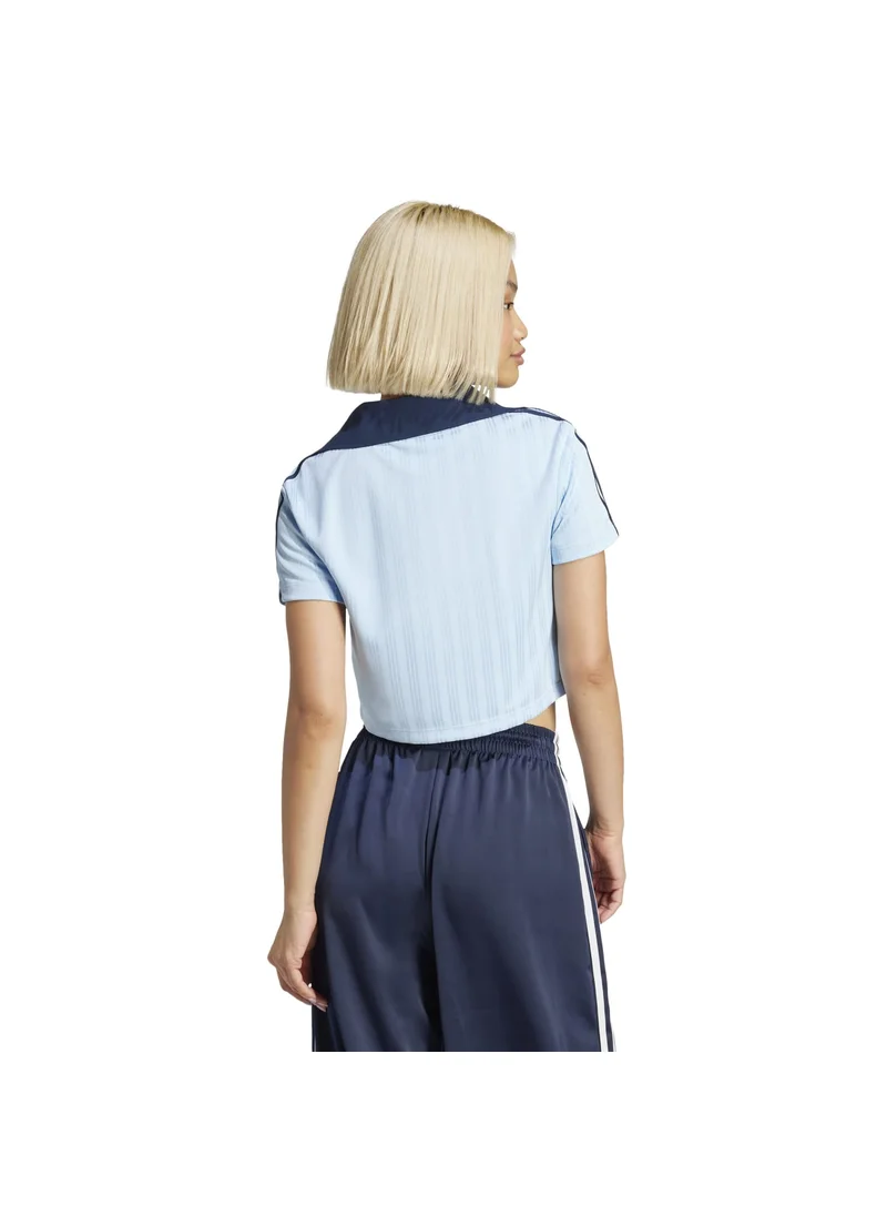اديداس adidas V-NECK POLO Blue Originals Women POLO SHIRTS