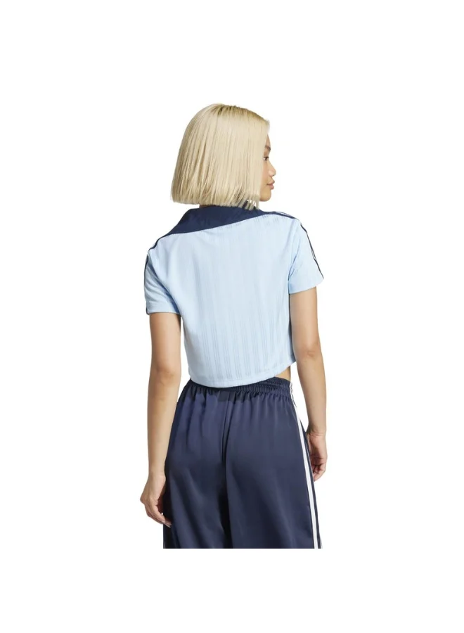 Adidas V-NECK POLO Blue Originals Women POLO SHIRTS